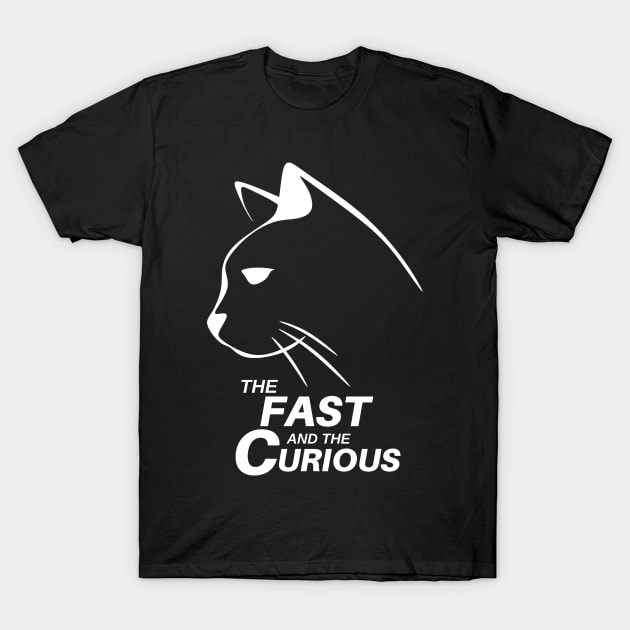 Limited Edition - Fast & Curious Cat - Exclusive Design by AutoClubHero, LLC: T-Shirt by AutoClubHero